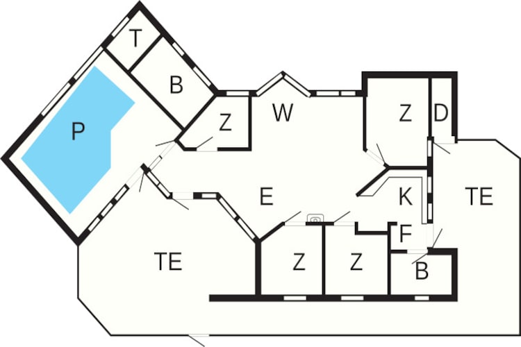 7 person holiday home in Græsted-By Traum-Floor plan