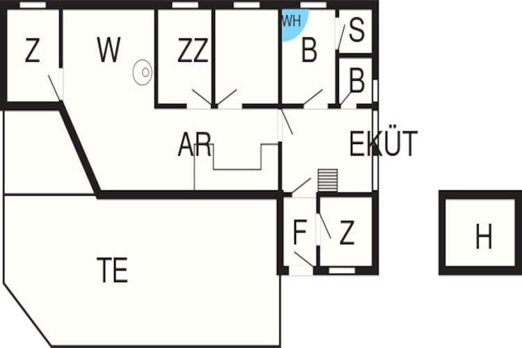 Maison de vacances pour 10 a Tarm-By Traum-Plan d'étage