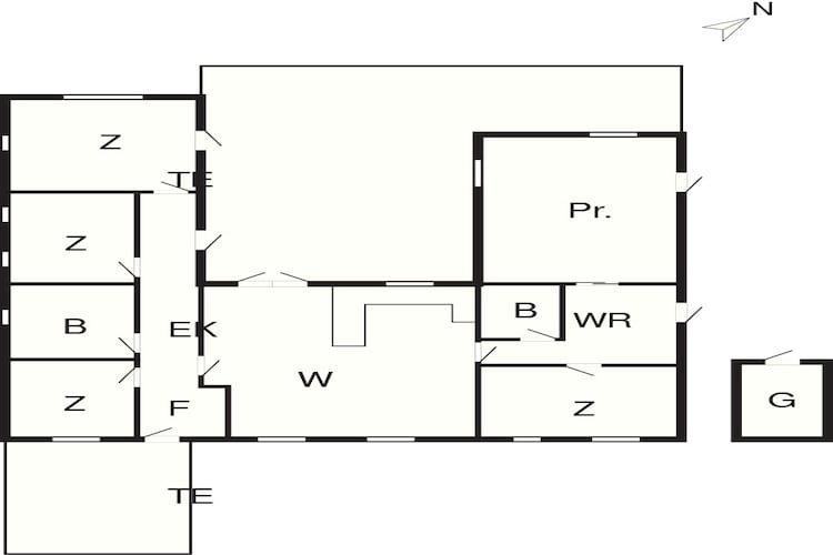 8 persoons vakantie huis in Pandrup-By Traum-Plattegrond
