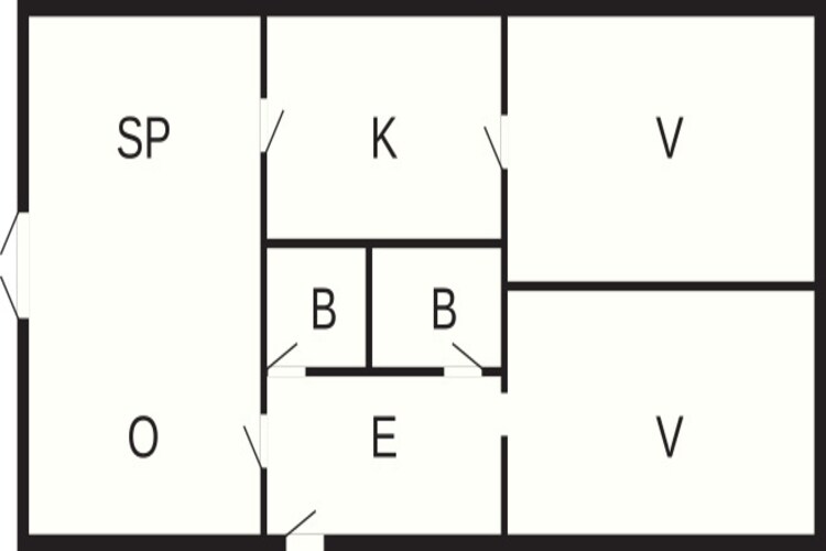 Maison de vacances pour 4 a Rudkøbing-By Traum - Plan