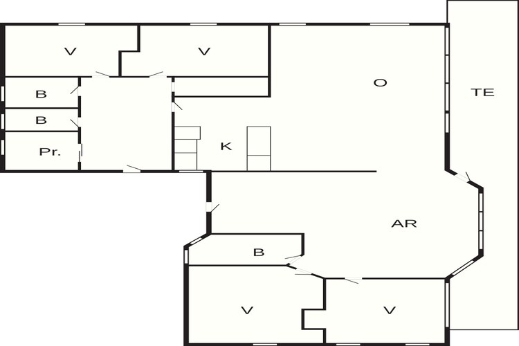 10 person holiday home in Farsø-By Traum - Floor plan