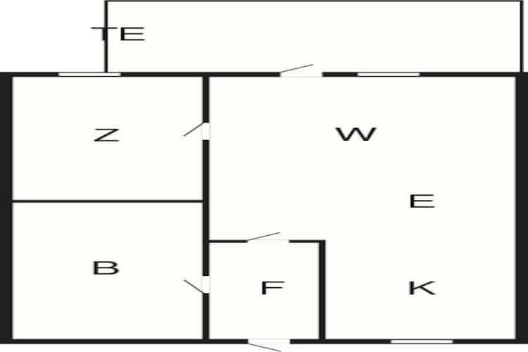 2 persoons vakantie huis in Aakirkeby-By Traum-Plattegrond
