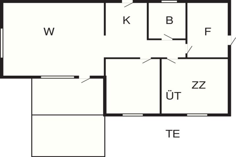 4 persoons vakantie huis in Aakirkeby-By Traum-Plattegrond