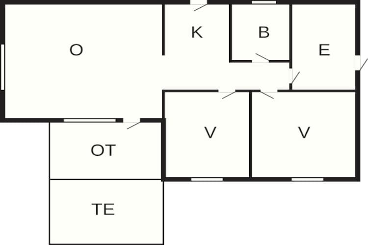 4 persoons vakantie huis in Aakirkeby-By Traum - Plattegrond