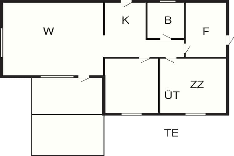 4 persoons vakantie huis in Aakirkeby-Plattegrond