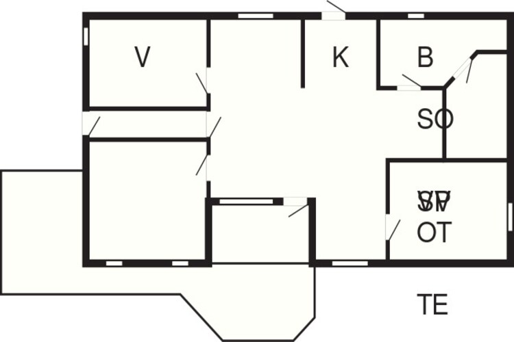 6 persoons vakantie huis in Aakirkeby-By Traum-Plattegrond