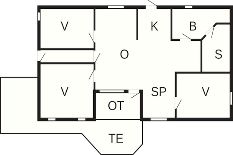 6 persoons vakantie huis in Aakirkeby-By Traum - Plattegrond