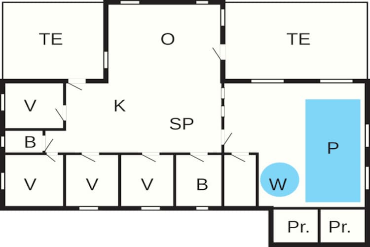 8 person holiday home in Blåvand-By Traum - Floor plan