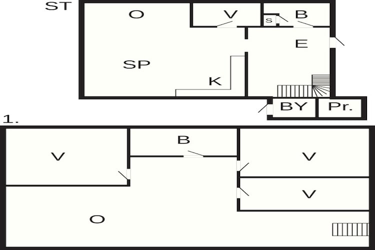 Luxe verblijf met sauna - Plattegrond