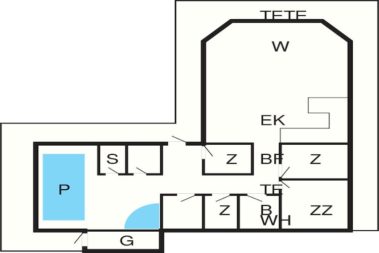 10 person holiday home in Hejls-Floor plan