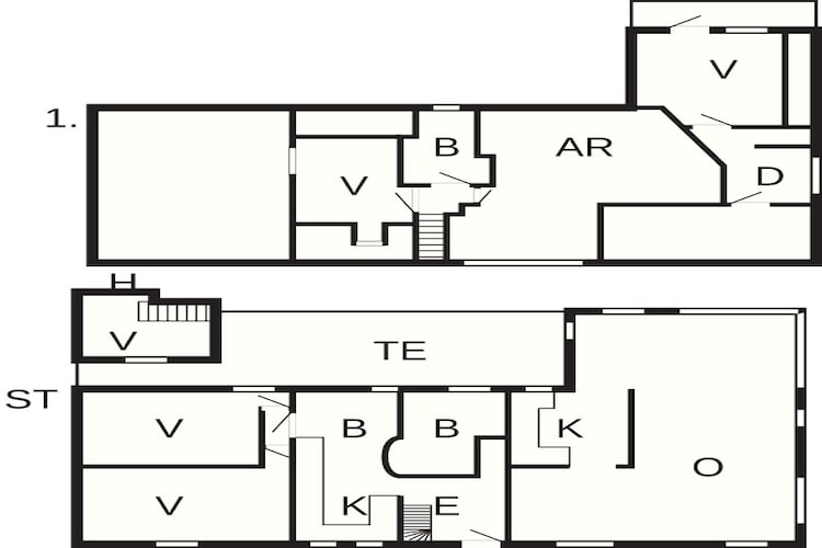 12 persoons vakantie huis in Idestrup-Plattegrond