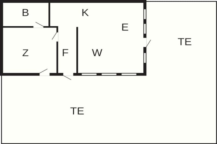 Kustgeluk in Sandkaas -- By Traum Ferienwohnungen-Plattegrond
