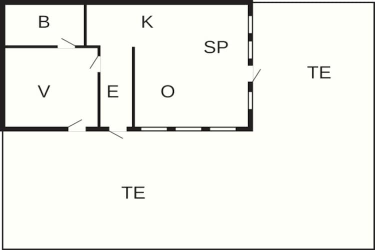 Verblijf aan de kust met uitzicht op de Oostzee. - Plattegrond