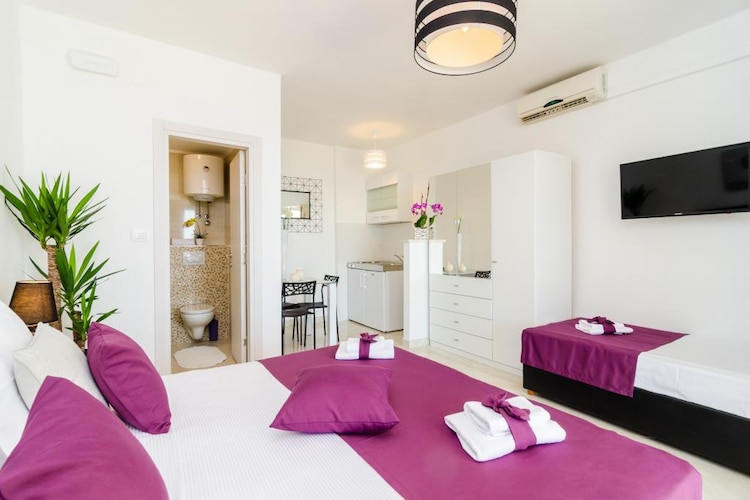 Apartmá Apartments A&M - Studio with Terrace and Sea V