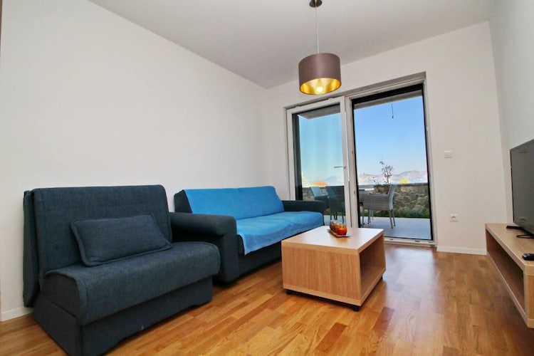 Fancy Apartments Kula in Drače, Dubrovnik-Neretva County, Croatia, offers modern, well-equipped accommodations featuring free Wi-Fi, air conditioning, and a fully equipped kitchen. Guests can enjoy in private balconies or terraces. Located in the charming coastal village of Drače, it provides easy access to local beaches, restaurants, and attractions, making it ideal for couples, families, and groups seeking a comfortable and scenic stay on the Pelješac Peninsula.

Note:

*****Please note that a city tax of €1.50 per person, per night is not included in the price and is payable directly at the accommodation. The tax is reduced by half for children aged 12-18, and there is no tax for children under 12*****

Private parking is available, reservation is not required.
Baggage drop-off is available before check-in.
Baby cot is available on request.

This lovely two bedroom apartment with furnished terrace  is a perfect place for a relaxing vacation. This unit features free WiFi, air-conditioning and SAT TV, flat screen TV, a well equipped kitchenette with dining area, a living room, and a private bathroom.This two-bedroom apartment can comfortably accommodate up to 5 persons.

Thanks to its excellent location, everything you'll need for your vacation is just a short walk away from the property. Grocery stores, cafes, restaurants—everything is within a 500 m radius. The beach is 100 m away from the property.

The nearest airport is Brac Airport, 74 km from Apartments Kula. Dubrovnik Airport is only  97 km from the property.