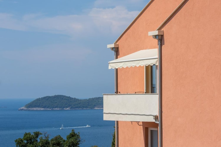 Apartments Nina - Two-Bedroom Apartment with Balcony and Sea View (Orašac)-Uitzicht