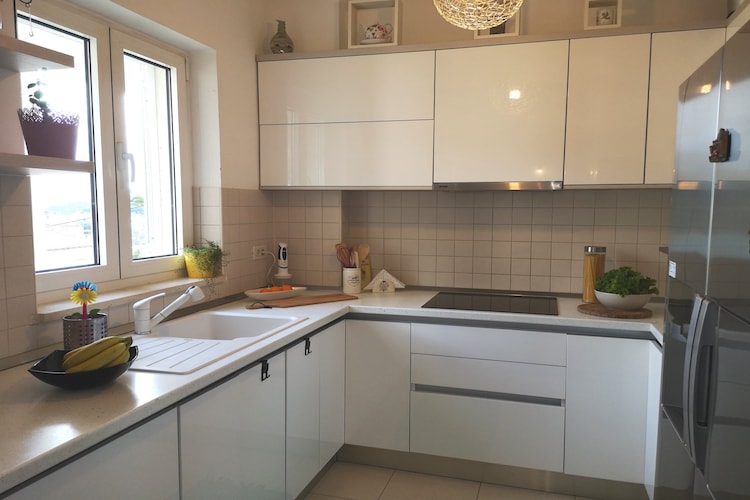 Apartment Blue Infinity 3 LeMi - Two Bedroom Apartment with Balcony and Sea view-Keuken