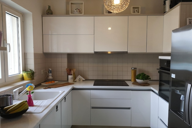 Apartment Blue Infinity 3 LeMi - Two Bedroom Apartment with Balcony and Sea view-Keuken