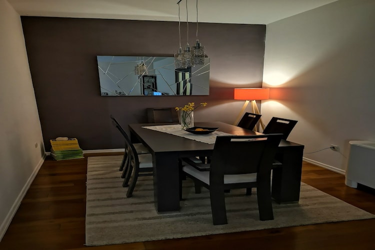 Apartment Blue Infinity 3 LeMi - Two Bedroom Apartment with Balcony and Sea view-Eetkamer