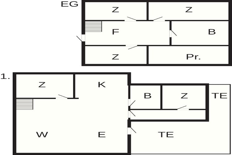 Maison de vacances pour 10 a Stathelle-By Traum - Plan