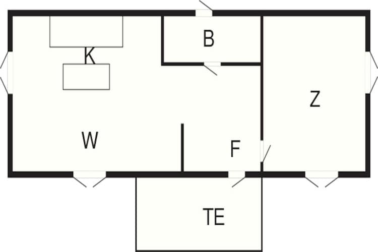Maison de vacances pour 3 a TROSA-By Traum-Plan d'étage