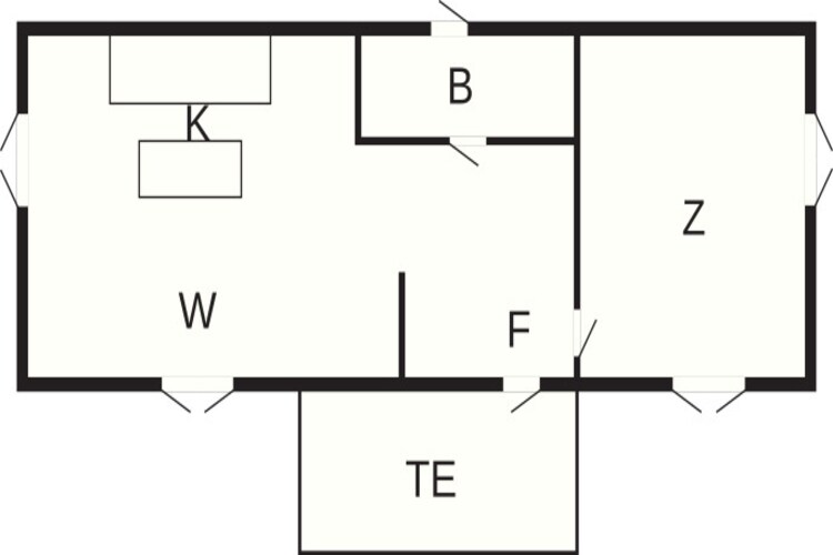 3 persoons vakantie huis in TROSA-By Traum - Plattegrond