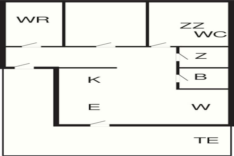 6 person holiday home in Passebekk-By Traum-Floor plan