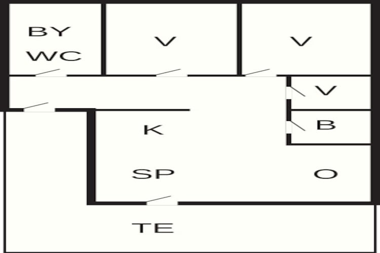 6 person holiday home in Passebekk-By Traum - Floor plan