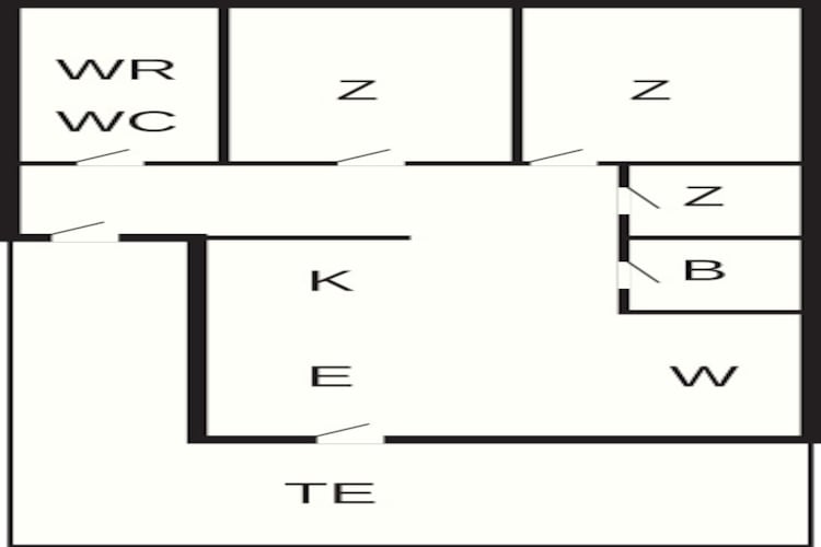 6 person holiday home in Passebekk-By Traum - Floor plan