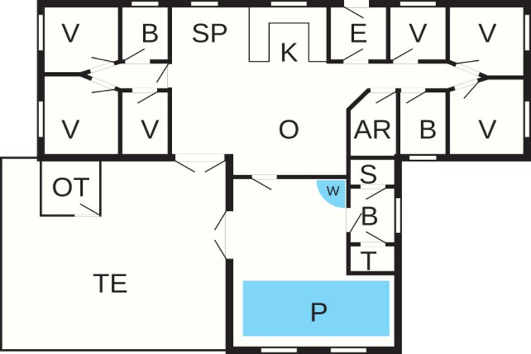 Maison de vacances pour 12 a Ulfborg-By Traum - Plan