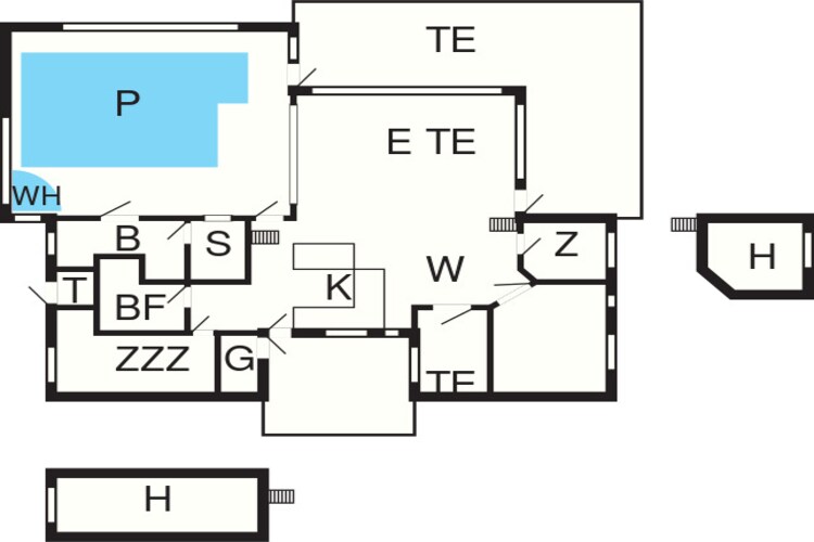14 persoons vakantie huis in Blokhus-By Traum-Plattegrond