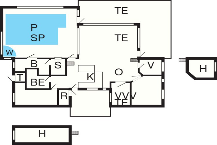 14 persoons vakantie huis in Blokhus-By Traum-Plattegrond