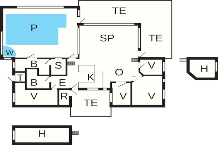 14 persoons vakantie huis in Blokhus-By Traum-Plattegrond