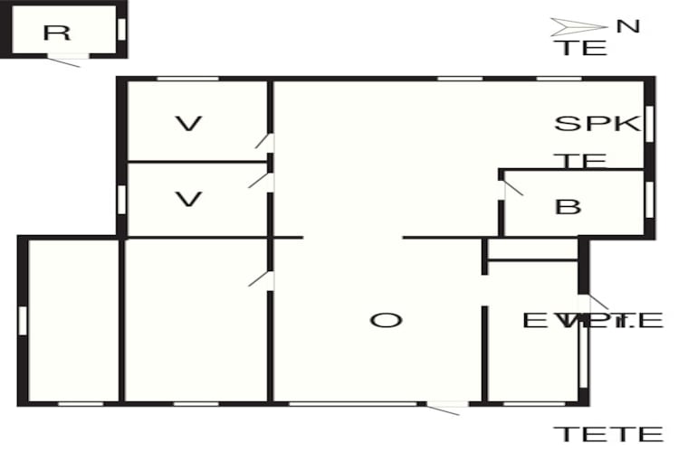 7 person holiday home in Bjert-By Traum-Floor plan