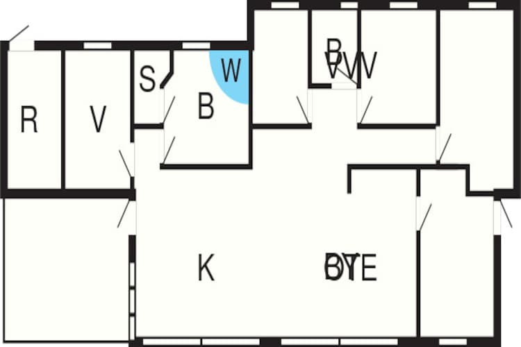10 person holiday home in Bjert-Floor plan