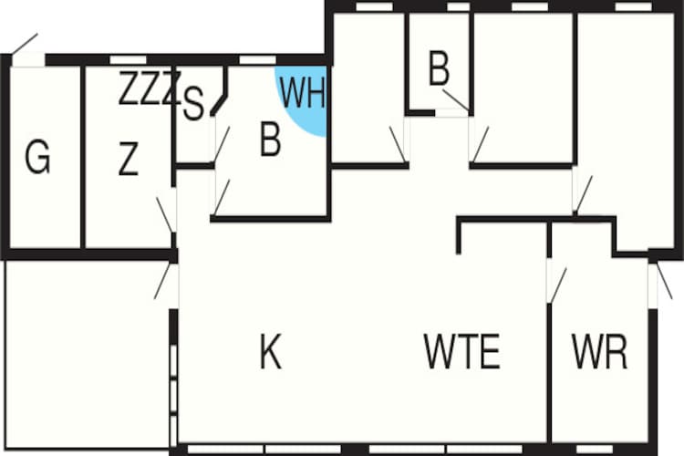 10 person holiday home in Bjert-Floor plan