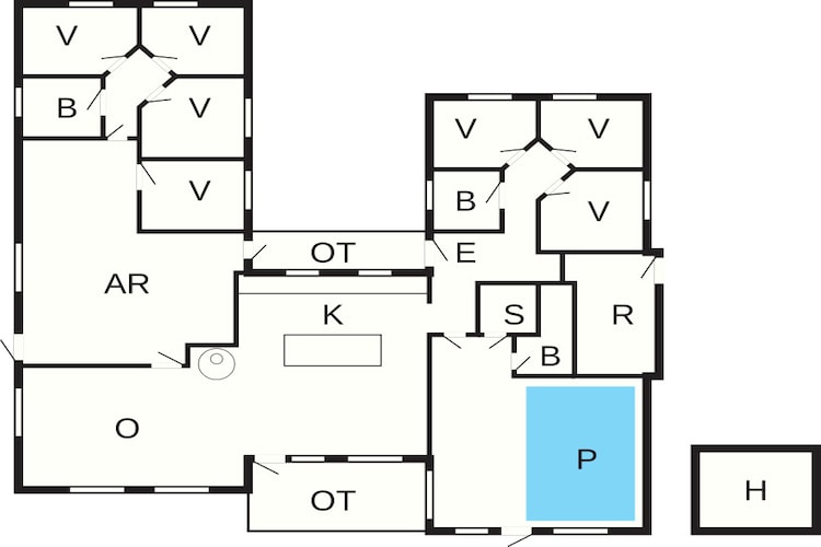 20 persoons vakantie huis in Højslev-By Traum-Plattegrond