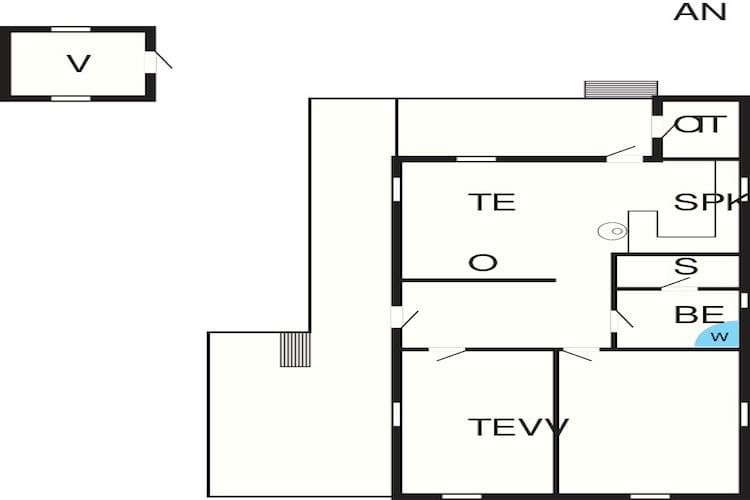 6 person holiday home in Kolind-By Traum-Floor plan