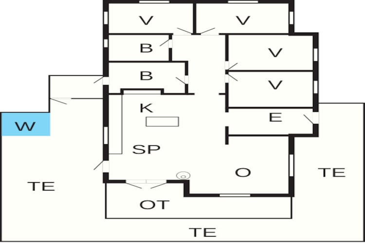 Luxe toevluchtsoord aan zee in Haderslev - Plattegrond