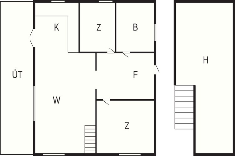 6-persoonswoning in Eskebjerg-By - Plattegrond