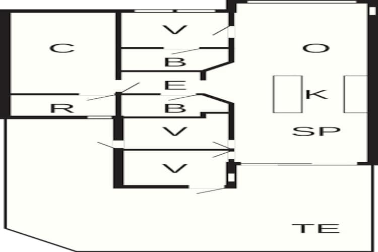 6 person holiday home in Gilleleje-By Traum - Floor plan