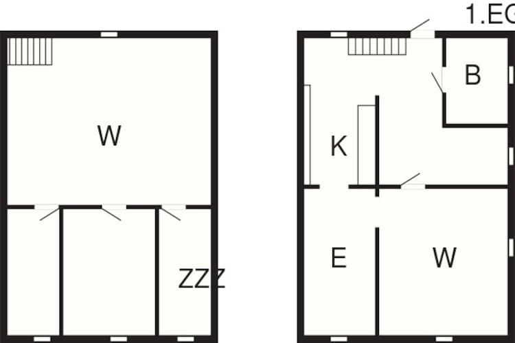Maison de vacances pour 6 a HEDEKAS-By Traum-Plan d'étage