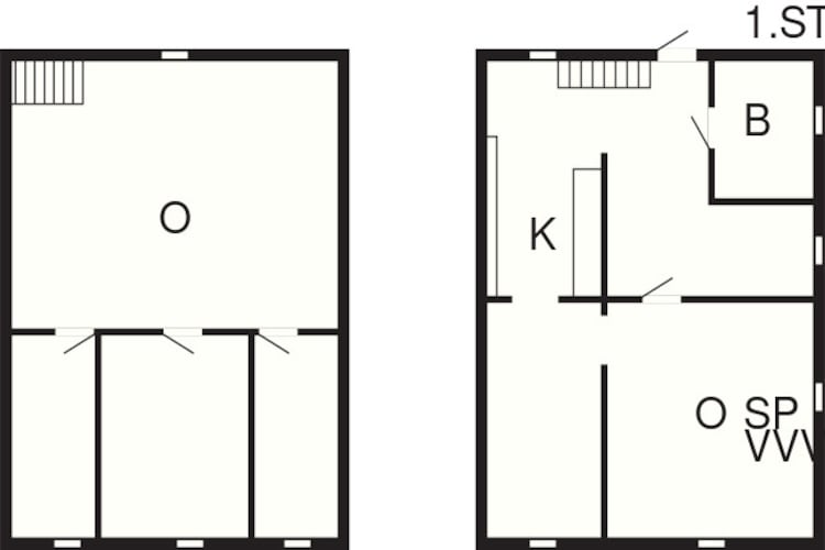 Maison de vacances pour 6 a HEDEKAS-By Traum-Plan d'étage