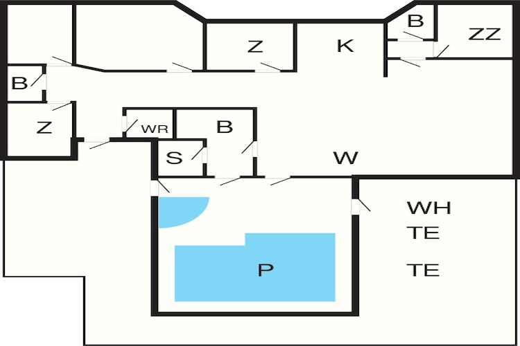 Maison de vacances pour 12 a Hundested-By Traum-Plan d'étage