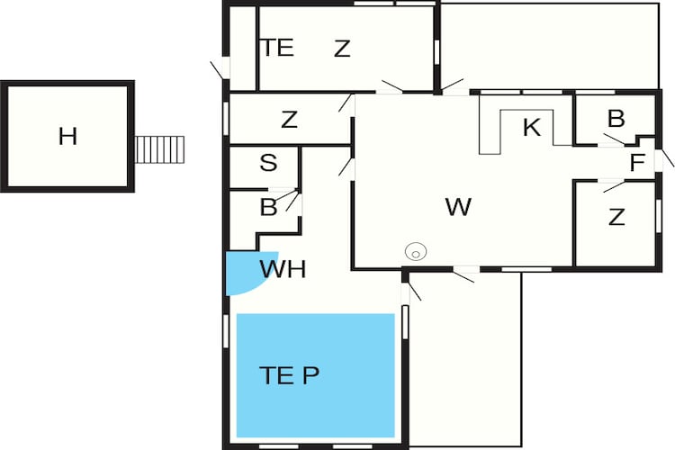 8 persoons vakantie huis in Væggerløse-By Traum-Plattegrond
