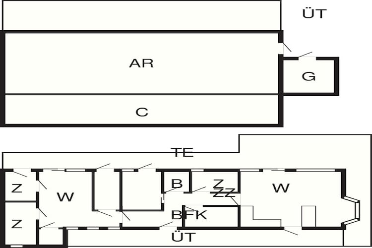 10 Personen Ferienhaus in Ry-By Traum-Grundriss