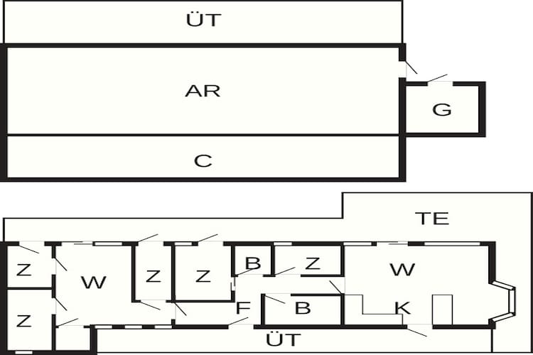 10 persoons vakantie huis in Ry-By Traum-Plattegrond