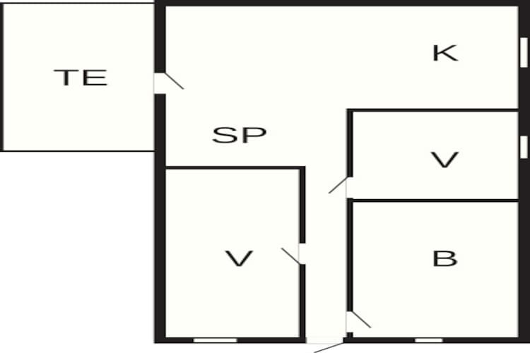 4 person holiday home in Væggerløse-Floor plan