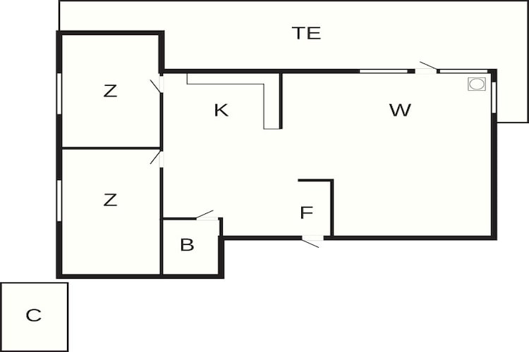 Maison de vacances pour 4 a Hals-By Traum-Plan