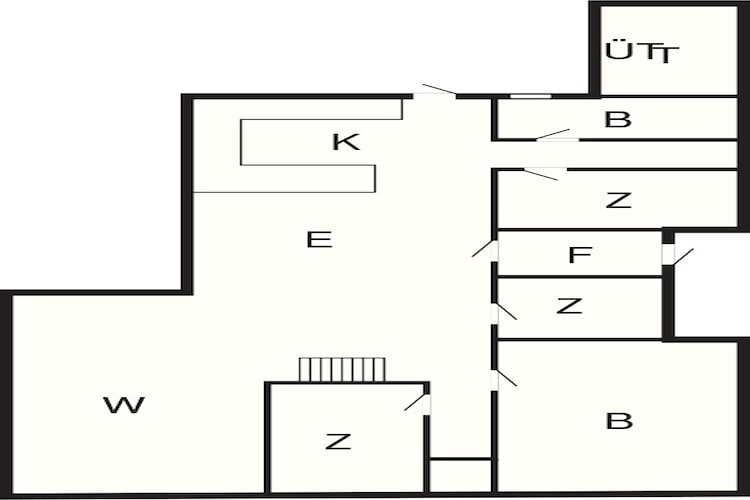 6 person holiday home in Ålbæk-By Traum - Floor plan